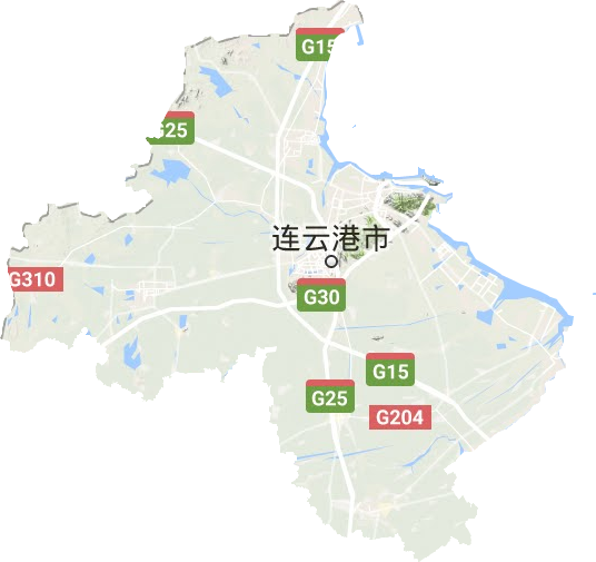 連云港市地形圖