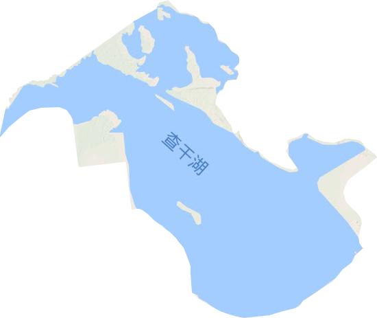 查干湖漁場地形圖