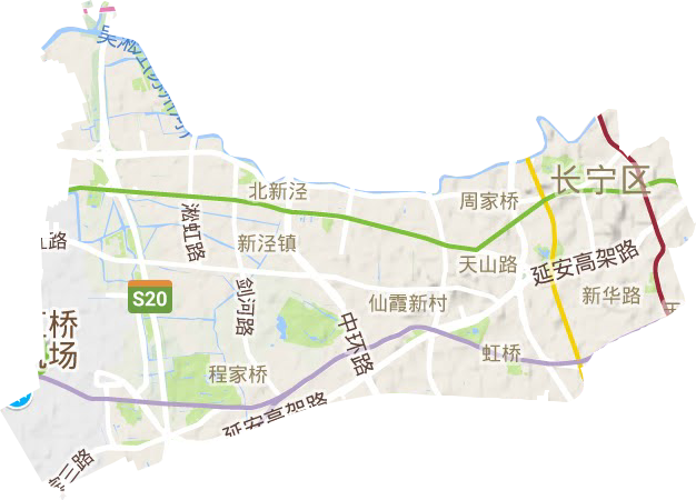 長寧區地形圖