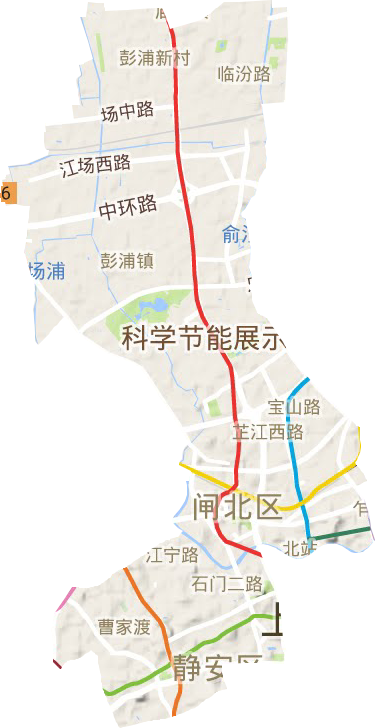 靜安區(qū)地形圖