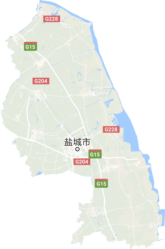鹽城市地形圖