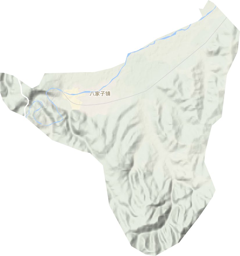 八家子鎮(zhèn)地形圖