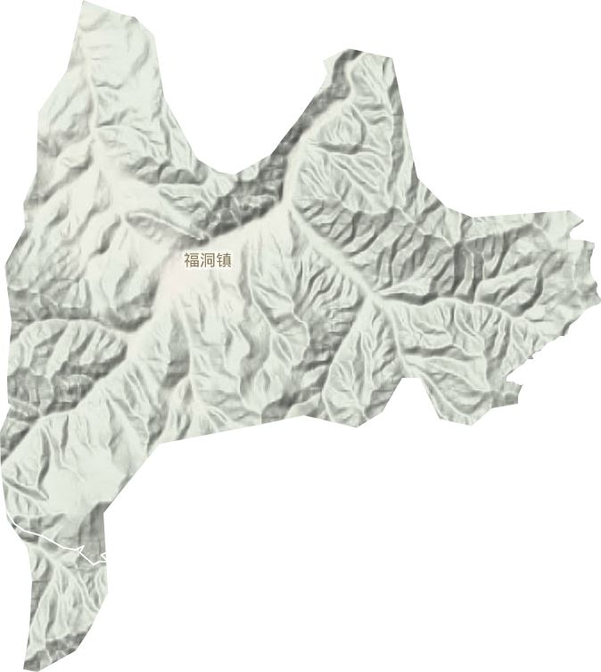 福洞鎮地形圖