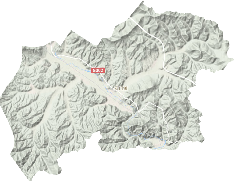 石門鎮地形圖