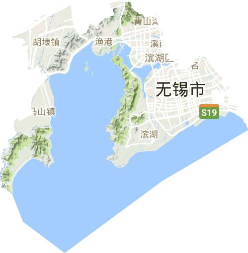 濱湖區(qū)地形圖
