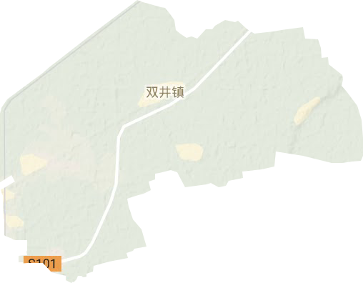 雙井街道地形圖
