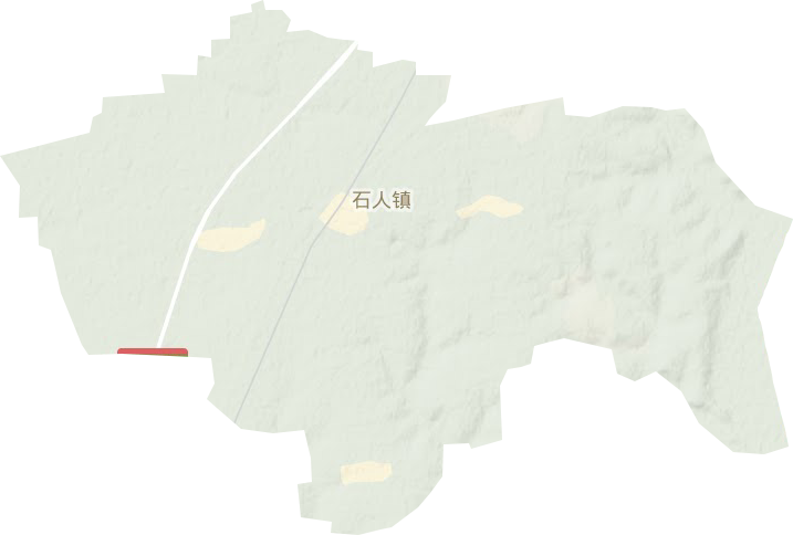 石人鎮地形圖