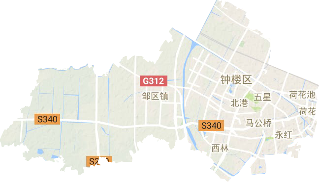 鐘樓區地形圖