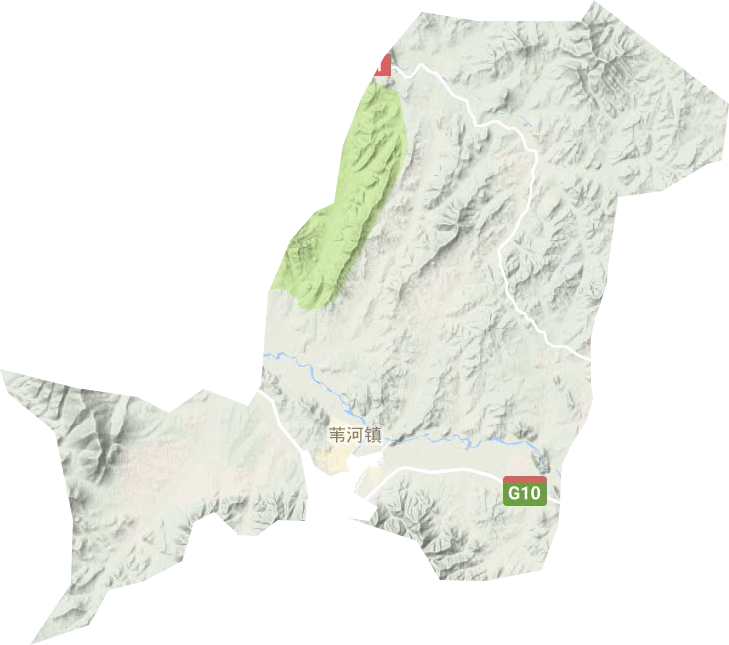 葦河鎮地形圖