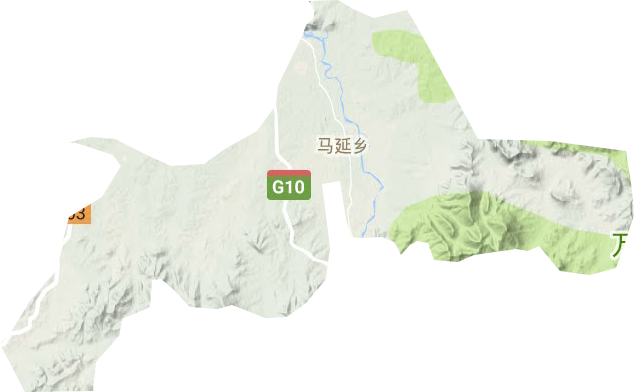 馬延鄉地形圖