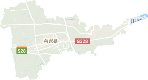 海安縣地形圖