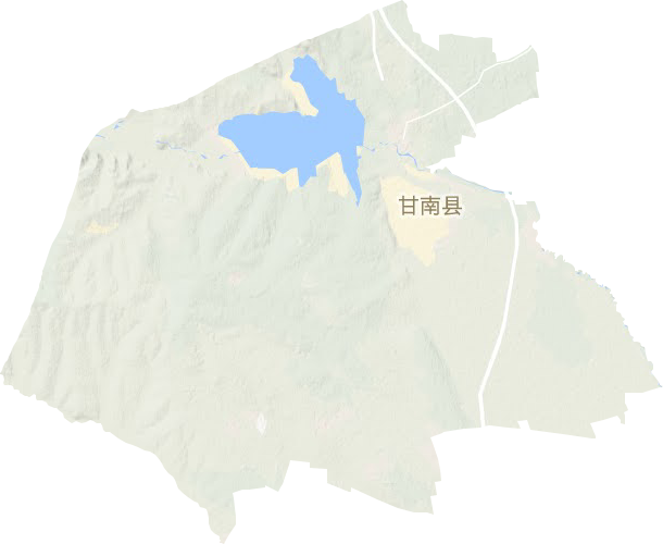 甘南鎮地形圖