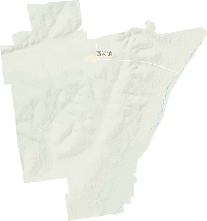 西河鎮地形圖