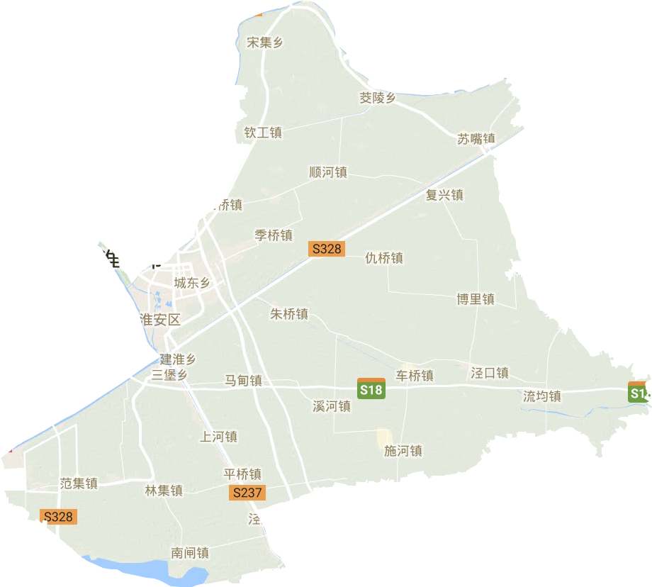 淮安區地形圖