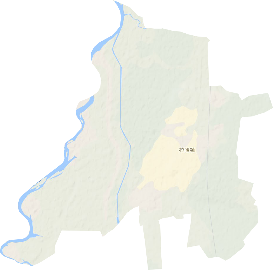 拉哈鎮地形圖