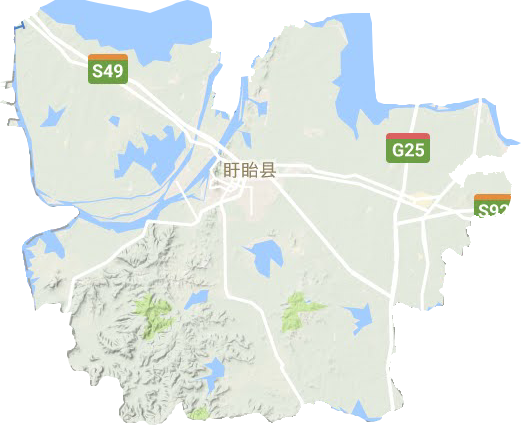 盱眙縣地形圖