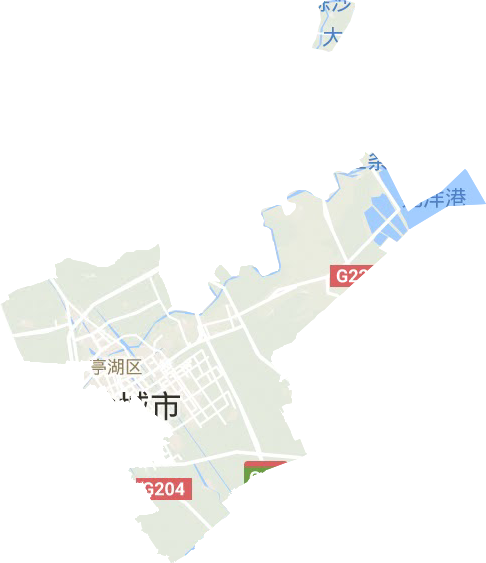 亭湖區地形圖