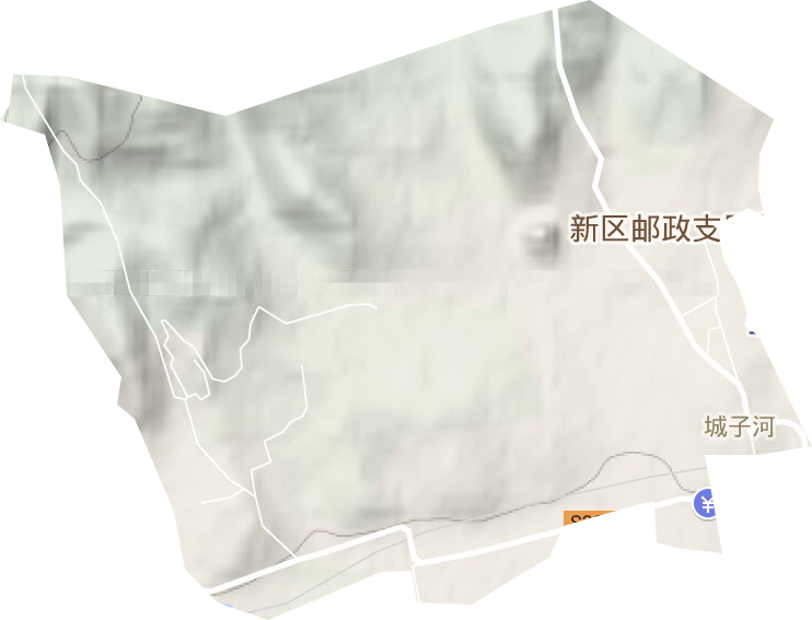 城西街道地形圖