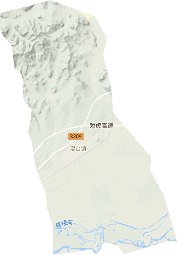 黑臺鎮地形圖