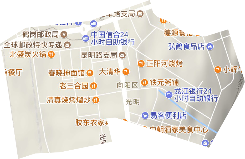 光明街道地形圖