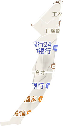紅旗街道地形圖