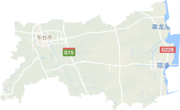 東臺市地形圖