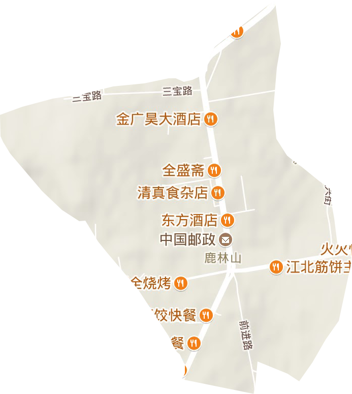 麓林山街道地形圖