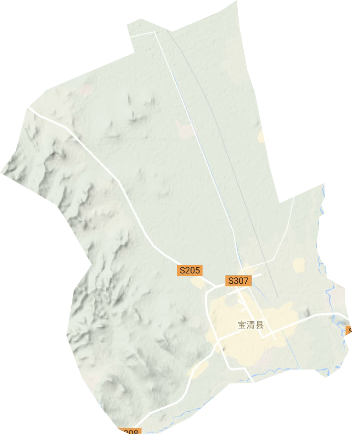 寶清鎮地形圖