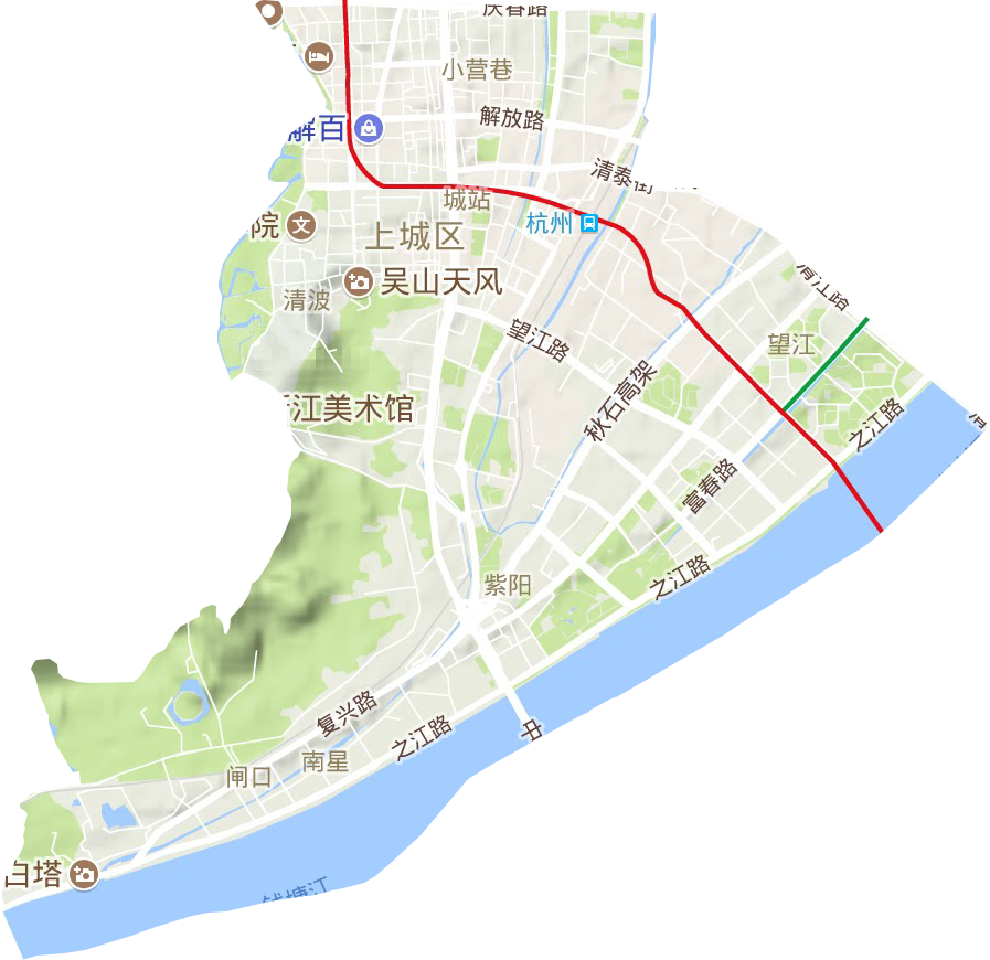 上城區地形圖