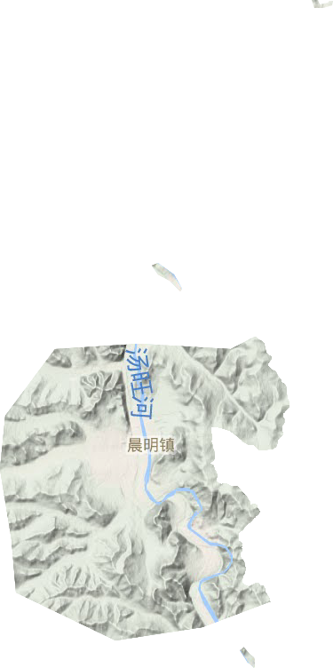 晨明鎮(zhèn)地形圖