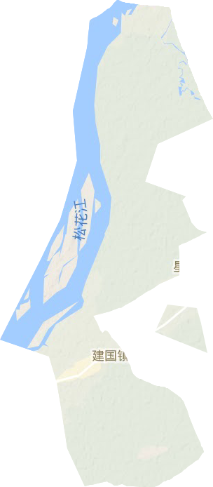 建國鎮(zhèn)地形圖