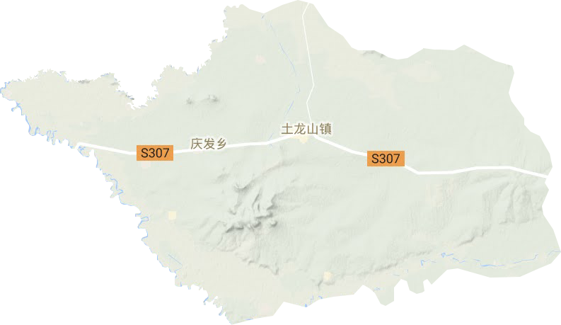 土龍山鎮地形圖