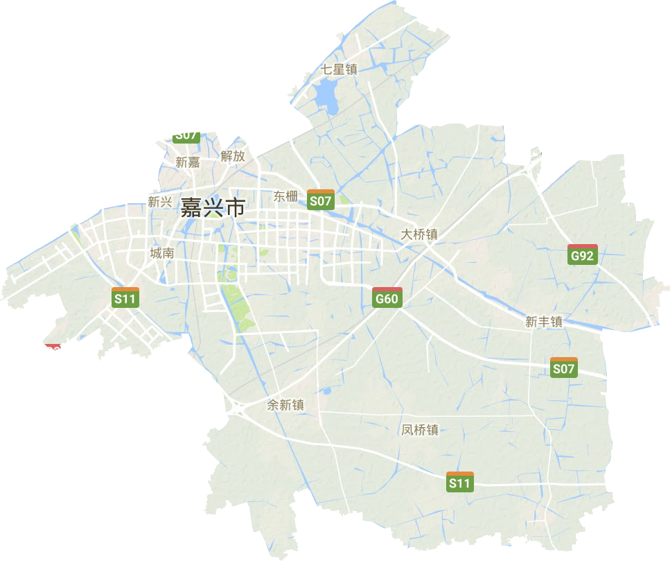 南湖區(qū)地形圖