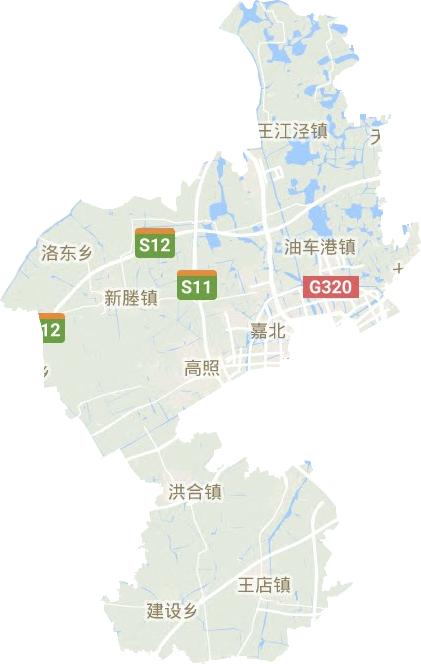 秀洲區地形圖