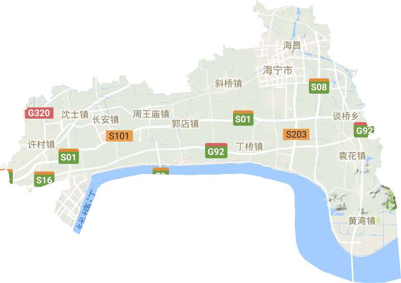 海寧市地形圖