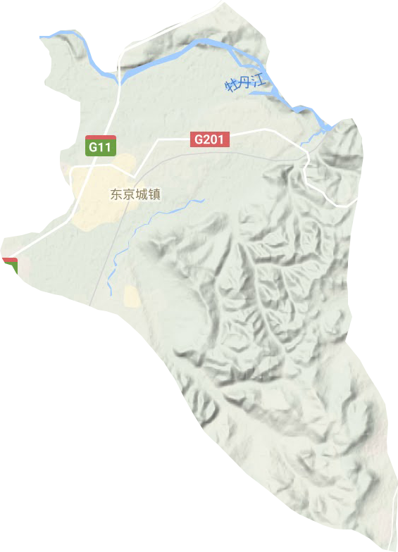 東京城鎮(zhèn)地形圖