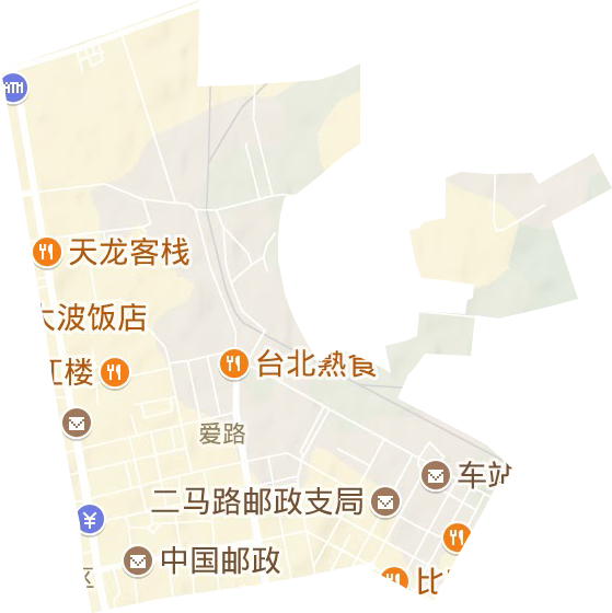 愛路辦事處地形圖