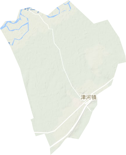 津河鎮(zhèn)地形圖