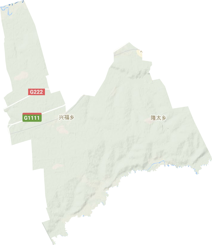 興福鄉(xiāng)地形圖