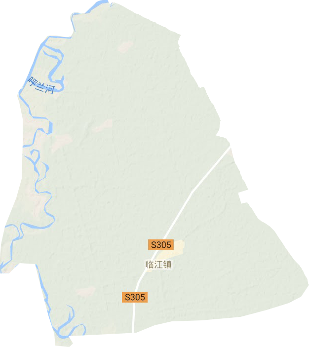 臨江鎮地形圖