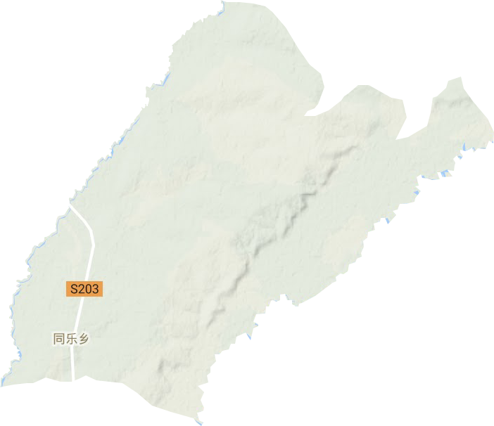 同樂鄉(xiāng)地形圖