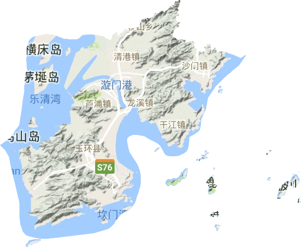 玉環市地形圖