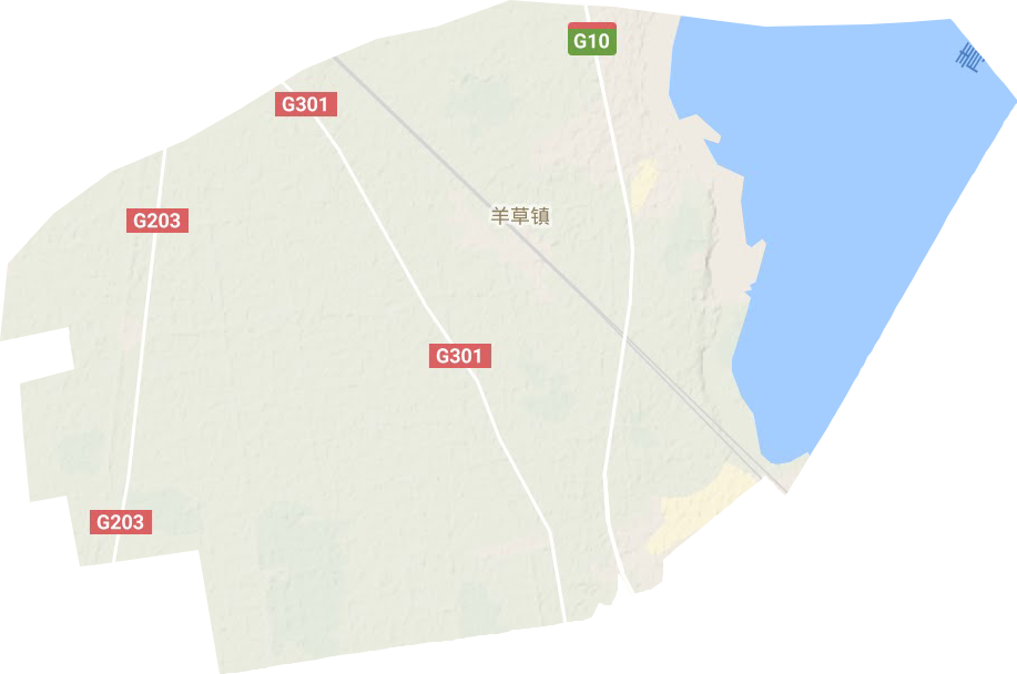 羊草鎮地形圖