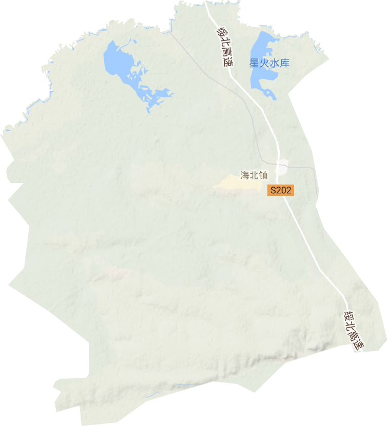 海北鎮地形圖