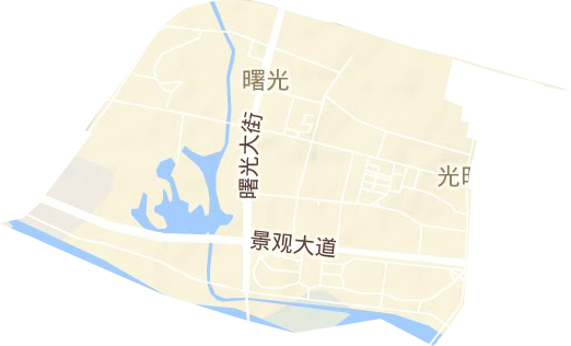 曙光街道地形圖