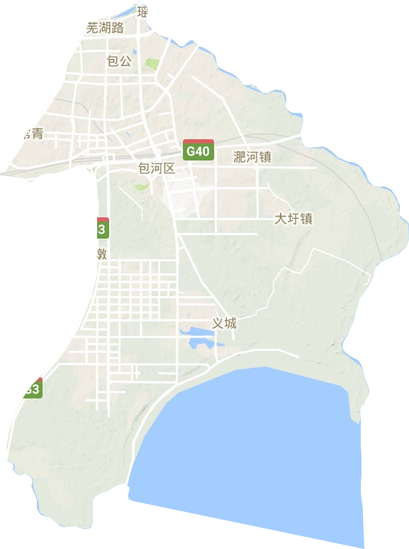 包河區地形圖