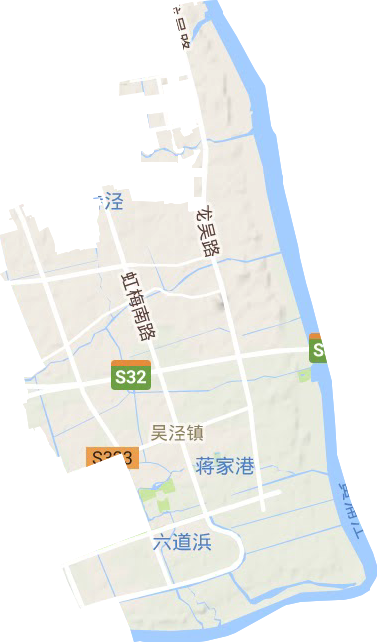 吳涇鎮地形圖