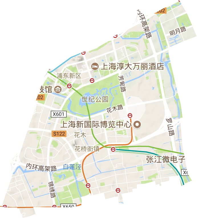 花木街道地形圖