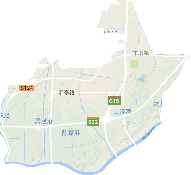 車墩鎮地形圖