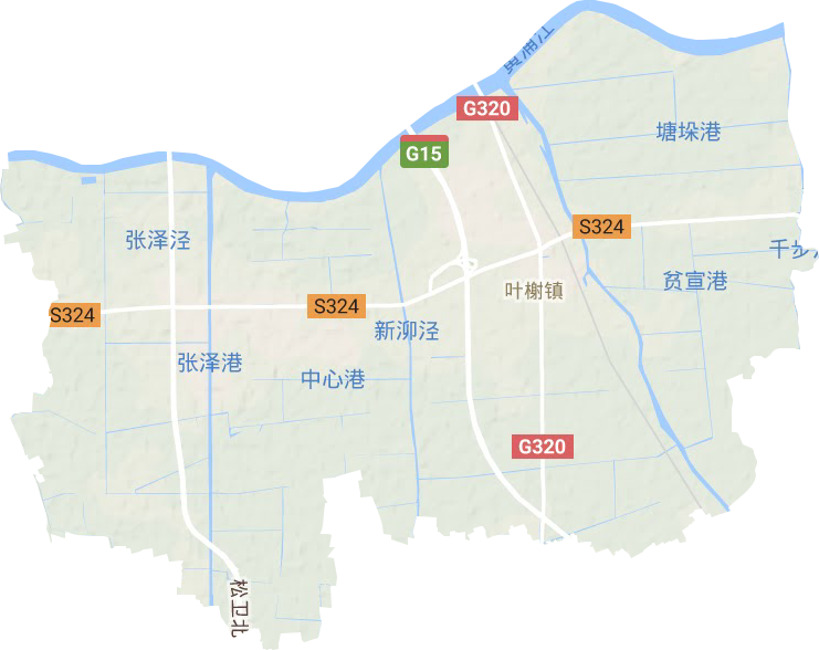 葉榭鎮地形圖